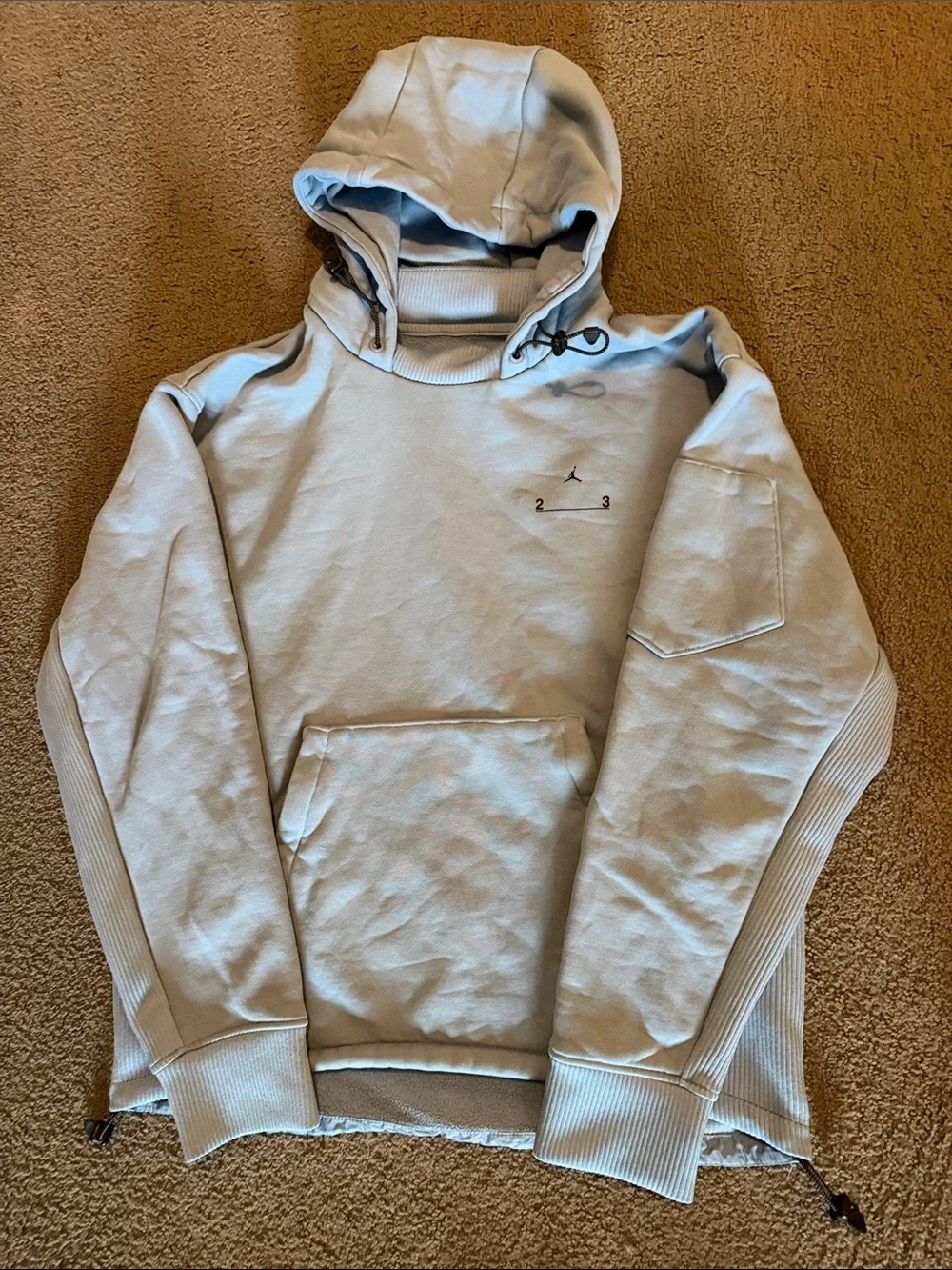 Jordan Pale Blue Men's Hooded Pullover Sweatshirt